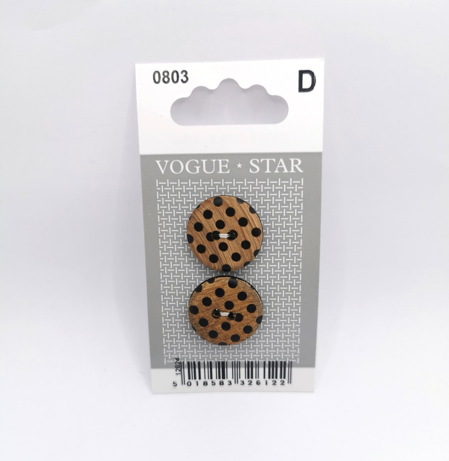 Vogue Star - Wooden Buttons - 20mm - 2pack