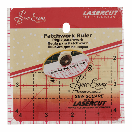 Sew Easy - Square Grid Ruler - 4.5" x 4.5"