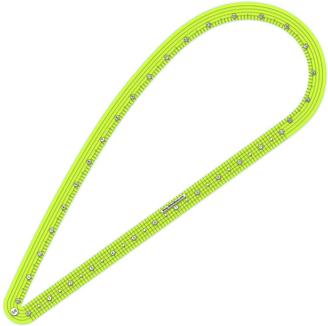 Stitch Buzz Large Pattern Making/Seam Allowance Ruler 1.5cm 5/8