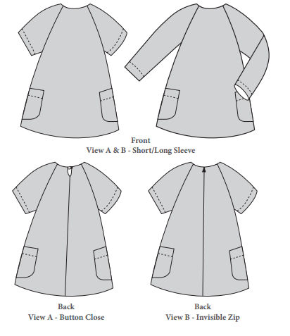 The Avid Seamstress - The Raglan Dress - Childrens 3-8