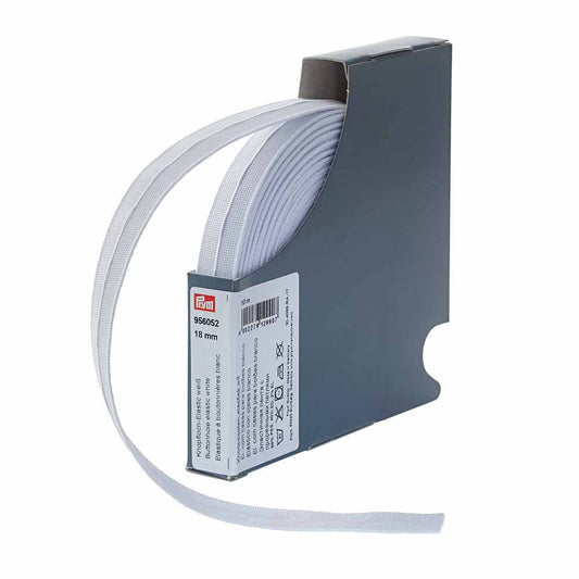 Prym - Buttonhole Elastic - Smooth Tape - 18mm