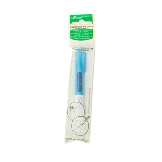 Clover - Chaco Blue Pen With Eraser - All Products