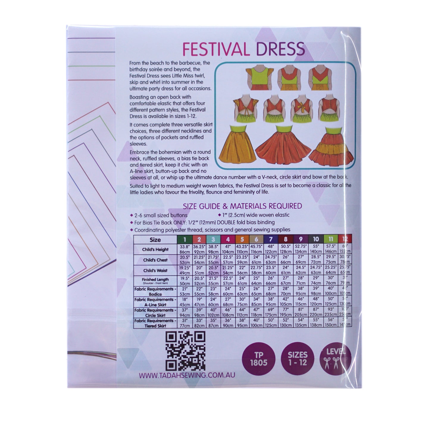 Tadah! Patterns - Festival Dress Pattern