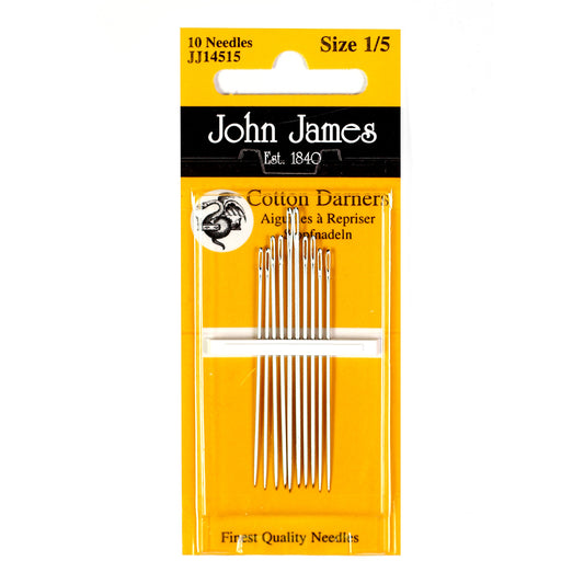 John James - Short / Cotton Darners - Darning Needles
