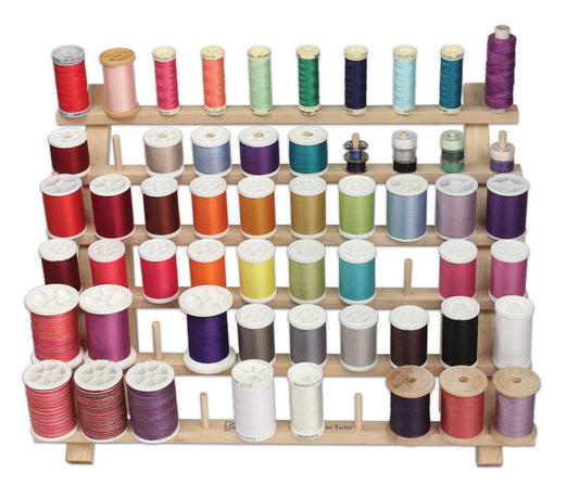 Milward - Wooden Thread Organiser Rack - 60 Spools