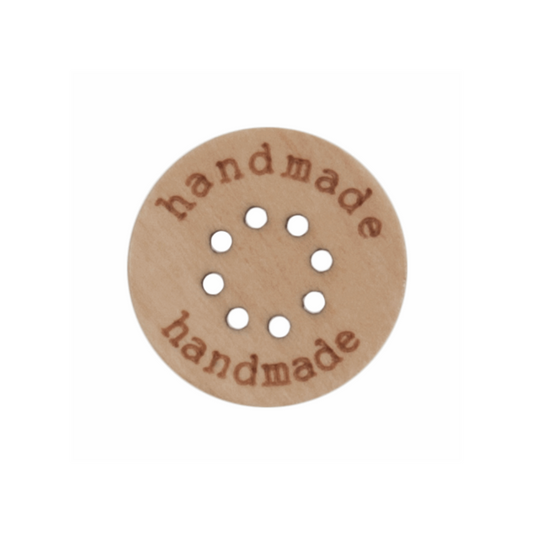 Sewing Gem - Multihole - Wooden Button Tags - 15mm