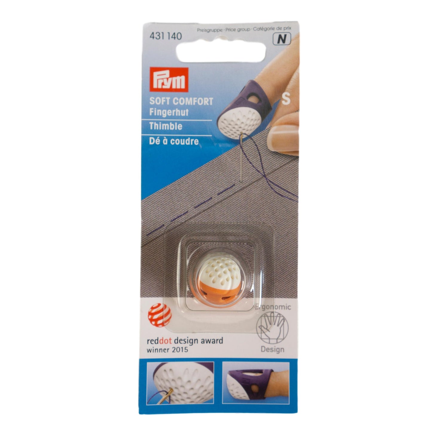 Prym  - Soft Comfort Ergonomic Thimble - Small