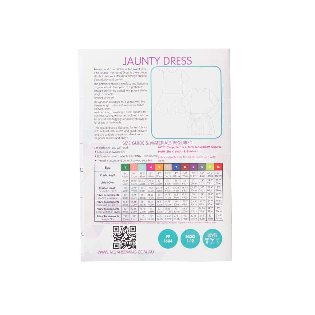 Tadah! Patterns - Jaunty Knit Dress - All Products