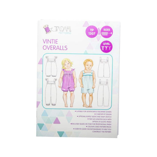 Tadah! Patterns - Vintie Overalls Sewing Pattern - All Products